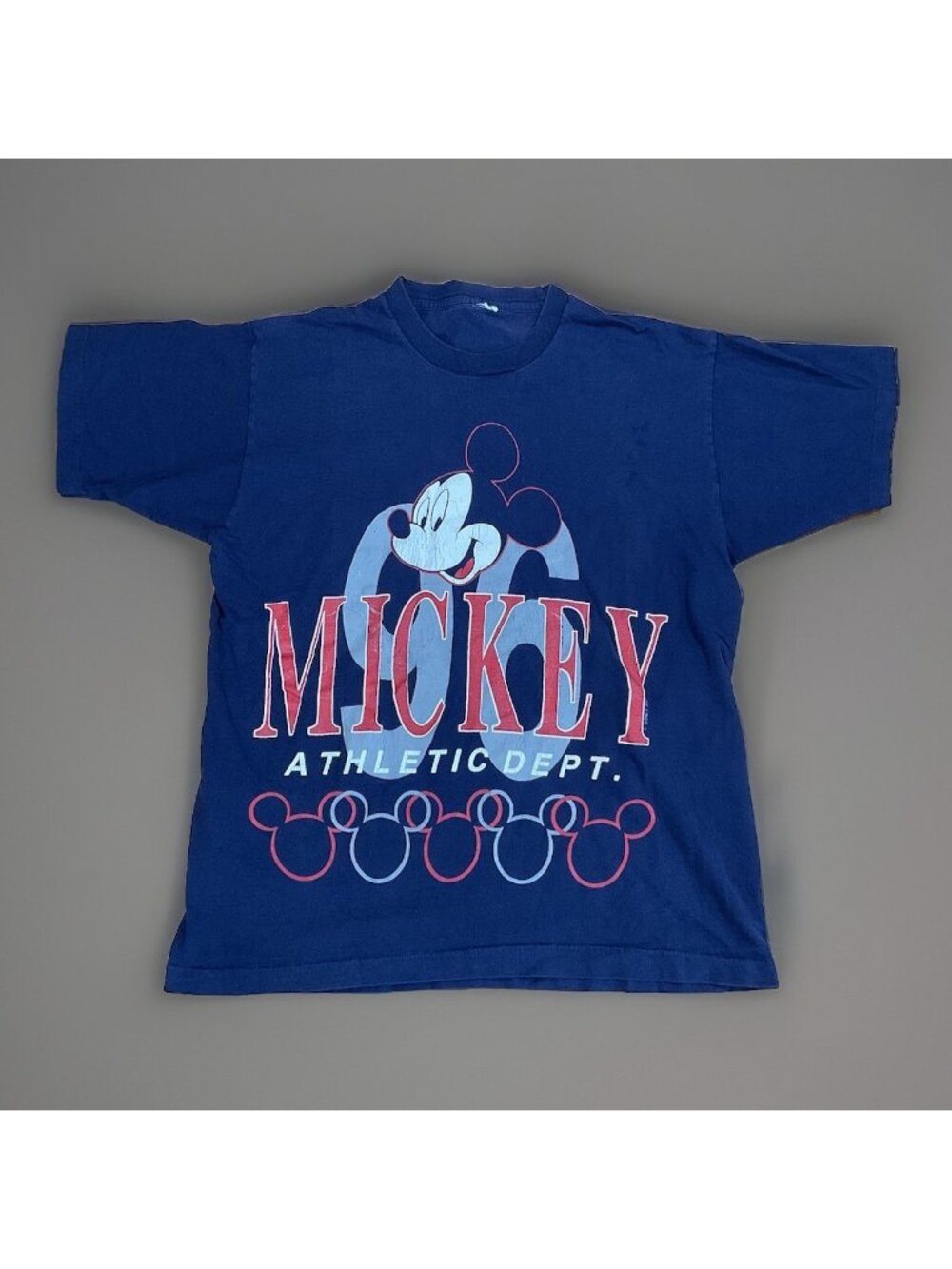 Vintage Mickey Mouse Athletic Department T Shirt 1996 Men’s L 90s Disney